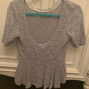 Gray free people shirt